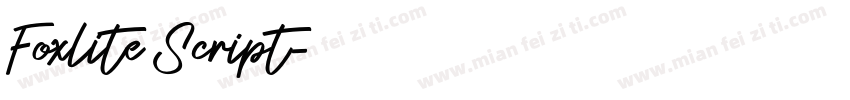 Foxlite Script字体转换